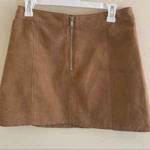 H&M Suede Mini Skirt